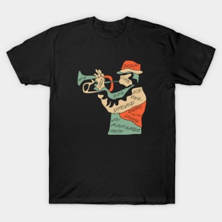 Colorful Jazz Musician Trumpeter T-Shirt